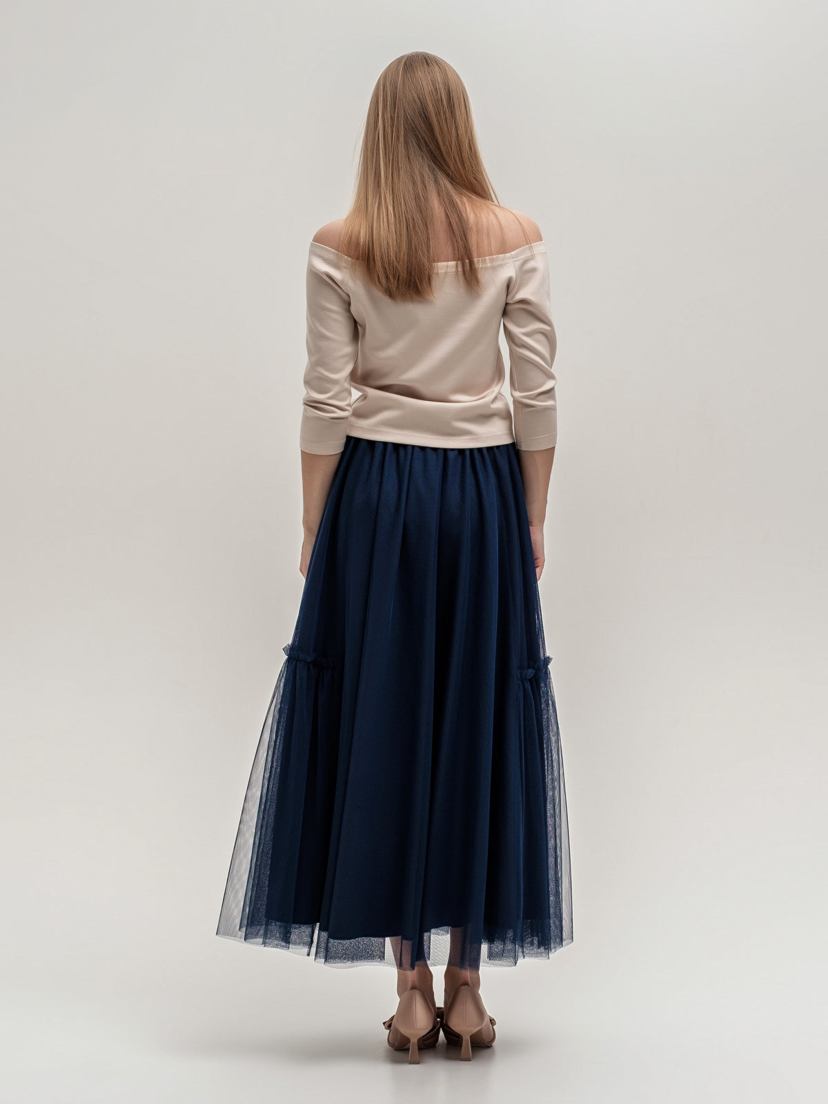 Long tulle skirt