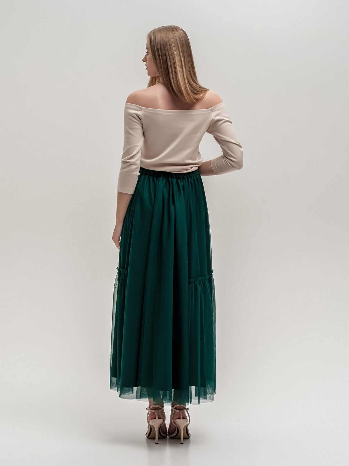 Long tulle skirt