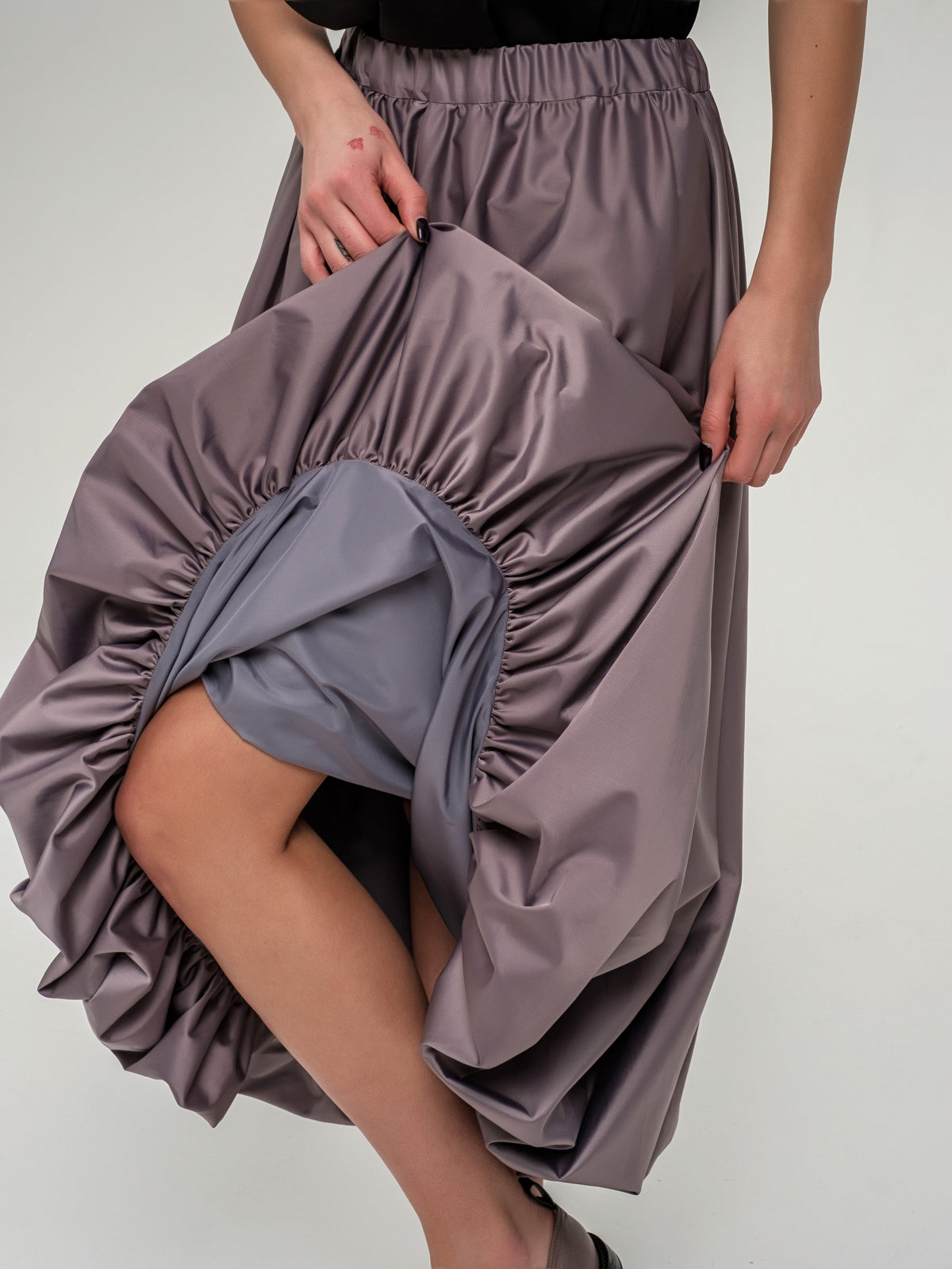 Balloon long skirt
