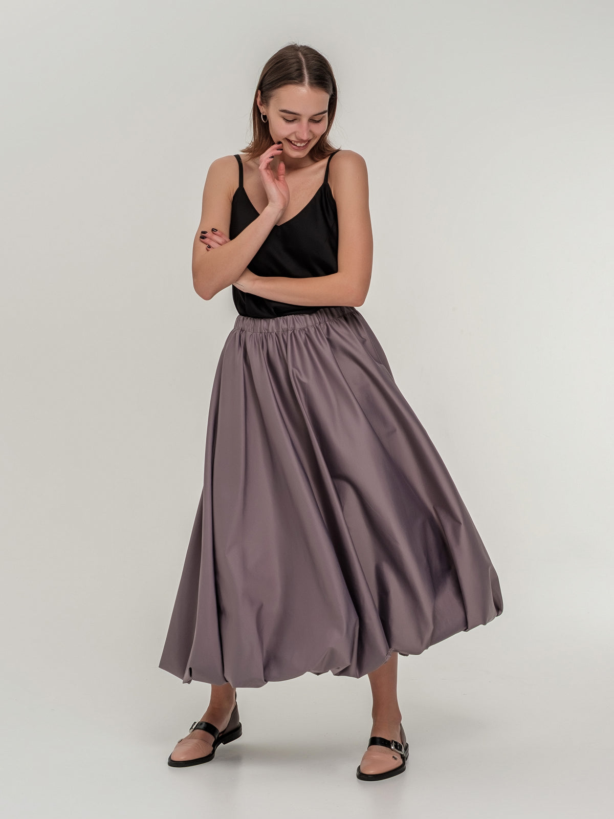 Balloon long skirt