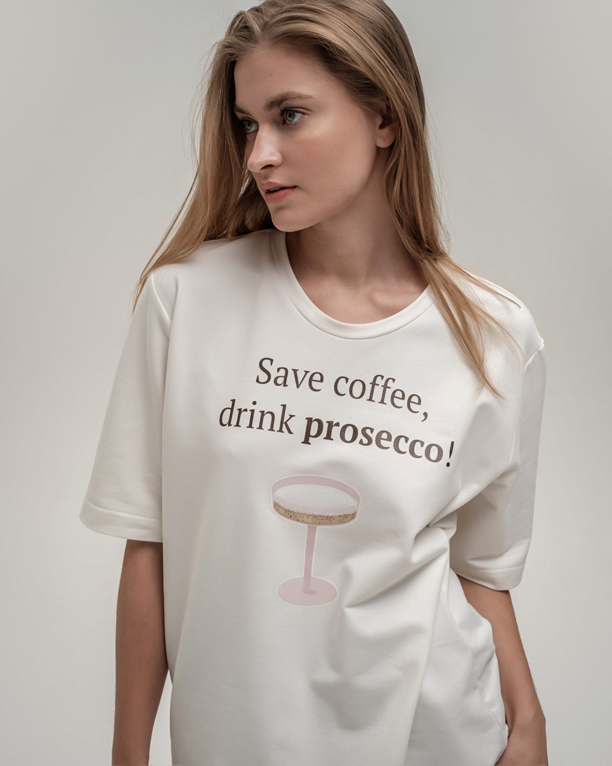 T-krekls ar apdruku "PROSECCO"