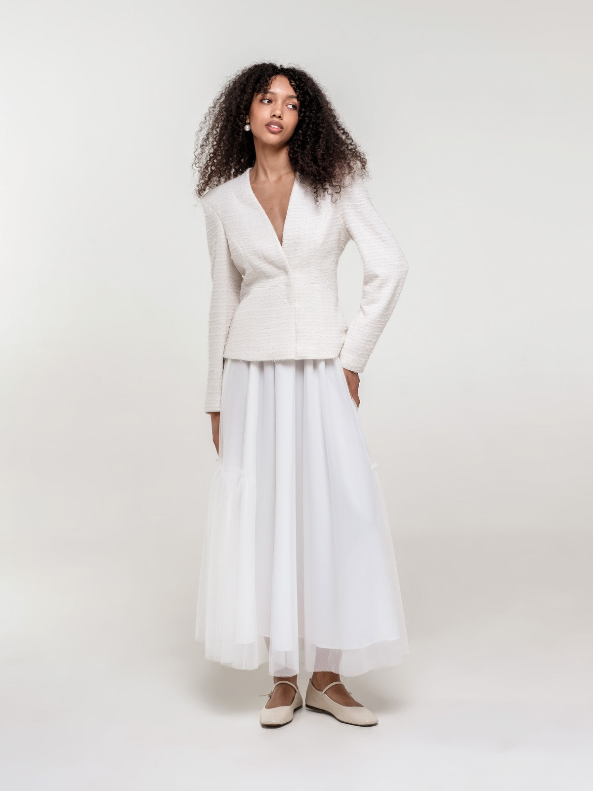 Long tulle skirt