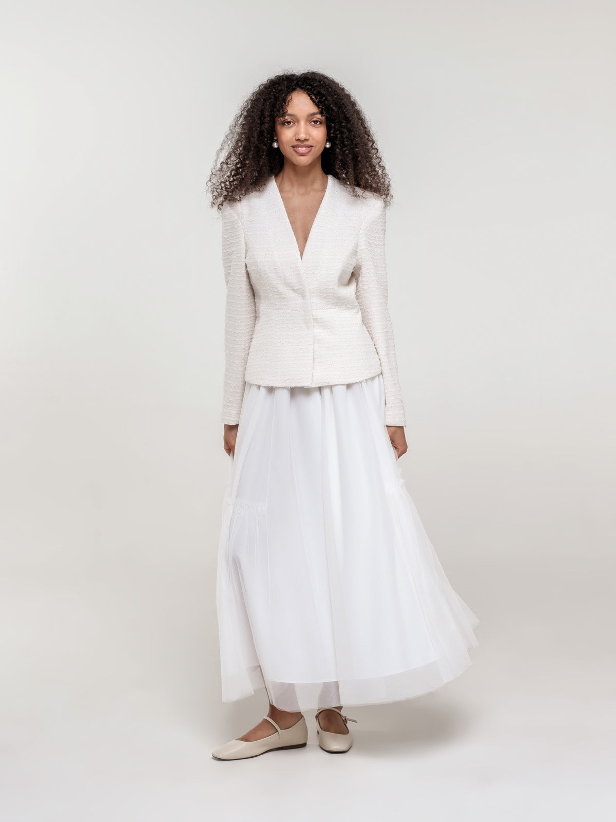 Long tulle skirt